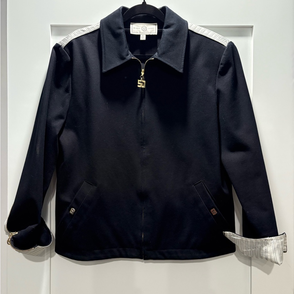 Black St John Sport accented Jacket